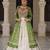 off white cotton poly plain Navratri lehenga choli