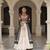 off white cotton poly plain Navratri lehenga choli