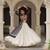 off white cotton poly plain Navratri lehenga choli
