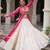 off white cotton poly plain Navratri lehenga choli