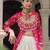 off white cotton poly plain Navratri lehenga choli