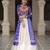 off white cotton poly plain Navratri lehenga choli