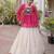 off white cotton poly plain Navratri lehenga choli