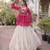 off white cotton poly plain Navratri lehenga choli