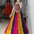 multicolor rayon plain Navratri lehenga choli