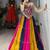 multicolor rayon plain Navratri lehenga choli