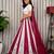 off white silk blend embroidered Navratri lehenga choli