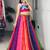 multicolor georgette printed Navratri lehenga choli