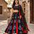 Navratri Ajrakh Print Rayon Lehenga Choli & Blouse With Dupatta