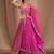 Pink Designer Georgette Sequins Embroidery Work Lehenga with Blouse and Net Dupatta
