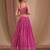 Pink Designer Georgette Sequins Embroidery Work Lehenga with Blouse and Net Dupatta