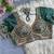 Green heavy embroidered silk blend bridal blouse