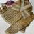 Antique gold coding & mirror work tissue peplum kurta set