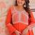 Fanta embroidered georgette gown with dupatta