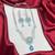 sky blue crystal teardrop necklace earring set | silver leaf bridal gala jewellery