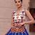 royal blue rayon plain lehenga choli