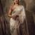 Off White Color Beautiful Sequence embroidery work Rangoli silk  Blend Saree