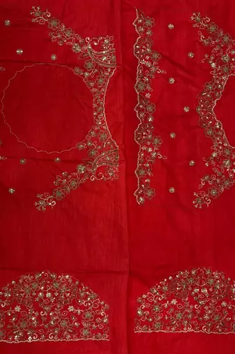 Off White Color Beautiful Sequence embroidery work Rangoli silk  Blend Saree