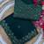 Green Color embroidery sequence work art silk saree