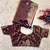 Wine color silk blend embroidered work saree with un-stitched blouse