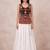 white rayon plain lehenga choli