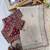 White Color Beautiful Sequence embroidery work Rangoli Silk blend Saree