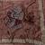 Chiku Color Beautiful Sequence embroidery work Rangoli Silk blend Saree
