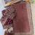 Chiku Color Beautiful Sequence embroidery work Rangoli Silk blend Saree