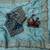 Sky Blue Color Beautiful Sequence embroidery work Rangoli Silk blend Saree