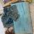 Sky Blue Color Beautiful Sequence embroidery work Rangoli Silk blend Saree