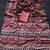 Wine Color ajarakh Print And Real Mirror work Silk Blend Saree