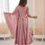 pink silk blend  readymade anarkali suit with embroidery & sequence work