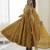 mustard silk blend  readymade anarkali suit with embroidery & sequence work