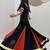 NAVRATRI  BLACK  COTTON FLARED LEHENGA WITH COTTON KEDIYA TOP