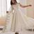 white silk blend  readymade anarkali suit with embroidery & sequence work