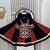 NAVRATRI  BLACK  COTTON FLARED LEHENGA WITH COTTON KEDIYA TOP