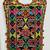 Multicolor embroidered cotton u-neck blouse