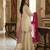white & pink silk blend  readymade suit with embroidery & sequence work