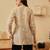 hand embroidered fawn cotton lucknowi chikankari short kurti