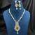 yellow stone bridal necklace earrings set  silver cz wedding jewellery  indian party wear statement