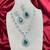 blue crystal teardrop earrings cz dangle statement jewellery