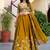 Regal Mustard Yellow Sequins Silk Haldi Wear Lehenga Choli With Dupatta