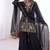 black silk blend  readymade suit with embroidery & sequence work