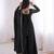 black silk blend  readymade suit with embroidery & sequence work