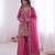 rani silk blend  readymade suit with embroidery & sequence work