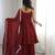 maroon silk blend  readymade suit with zarkhand & lace work