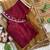Golden Color hand work Silk Blend Saree