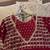 maroon georgette readymade anarkali suit with embroidery & sequence work