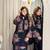 black georgette readymade suit with digital printed work