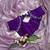 lavender Color hand work Silk Blend Saree